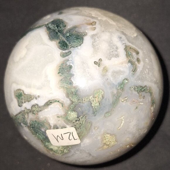 Moss agate sphere - Picture 4 of 9